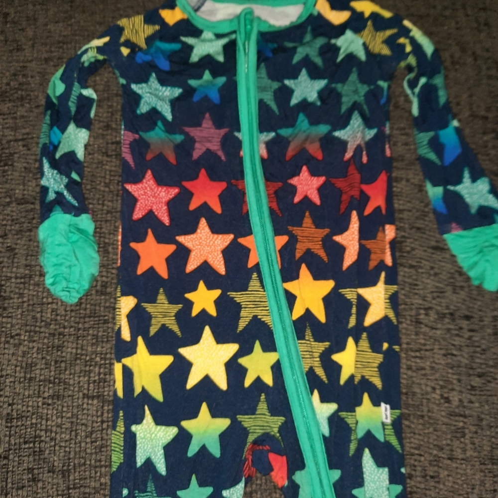 Little Sleepies Shades Of Stars Navy Blue Zippy